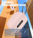 Seltureone for Anker Soundcore P30i Case Cute with Cherry Blossom Keychain and Cleaning Kit, Shockproof Soft Silicone for Anker Soundcore P30i Case Cover - Pink