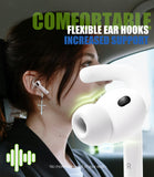 Seltureone 6 Pairs Ear Hooks Compatible with AirPods Pro 3 Ear Tips [Added Storage Pouch], Sport Anti-Slip for AirPods Pro 3 Accessories 2025 with Cleaning Kit and Carabiner