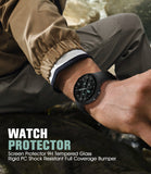 Seltureone 3 Pack for Google Pixel Watch 4 45mm Case (2025), Newly Upgraded Charge with Case On All-round Protection Hard PC Cover with Built-in Screen Protector for Google Pixel Watch 4 45mm Accessories - Black