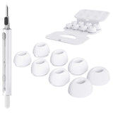 Seltureone 4 Pairs Replacement Ear Tips for Airpods Pro/Airpods Pro 2 with Noise Reduction Hole, Non-Slip Soft Silicone Airpods Pro Replacement Ear Tips with Portable Storage Box (XS/S/M/L)