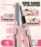 Seltureone Compatible with AirPods Pro 3 Case 2025 with Lock, Shockproof TPU Case Cover with Keychain and Cleaning Kit for Airpods Pro 3rd Generation Case Cute Girly-Pink