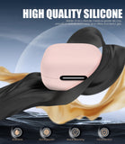 Seltureone for Anker Soundcore P30i Case Cute with Cherry Blossom Keychain and Cleaning Kit, Shockproof Soft Silicone for Anker Soundcore P30i Case Cover - Pink