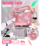 Seltureone Compatible with AirPods Pro 3 Case 2025 with Lock, Shockproof TPU Case Cover with Keychain and Cleaning Kit for Airpods Pro 3rd Generation Case Cute Girly-Pink