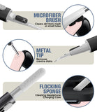 Seltureone for Anker Soundcore P30i Case Cute with Cherry Blossom Keychain and Cleaning Kit, Shockproof Soft Silicone for Anker Soundcore P30i Case Cover - Pink