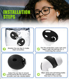 Seltureone 6 Pairs Covers for AirPods Pro 3 Ear Tips with Cleaning Kit, Scratch Resistant Anti Slip Sport Grip Earbud Covers for AirPods Pro 3rd Generation 2025 - White/Transparent/Black