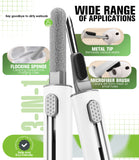 Seltureone 4 Pairs Replacement Ear Tips for Airpods Pro/Airpods Pro 2 with Noise Reduction Hole, Non-Slip Soft Silicone Airpods Pro Replacement Ear Tips with Portable Storage Box (XS/S/M/L)