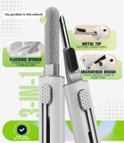 Seltureone 6 Pairs Covers for AirPods Pro 3 Ear Tips with Cleaning Kit, Scratch Resistant Anti Slip Sport Grip Earbud Covers for AirPods Pro 3rd Generation 2025 - White/Transparent/Black